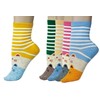 Vinsani® Two Kitty Faces On Toe Print Socks 5 Pairs