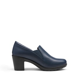 DREAM PAIRS Zapatos de Tacón Bajo Grueso Vestir para Mujer Cómodos Oxfords,Size 24.0 cm,Marino,DPU214