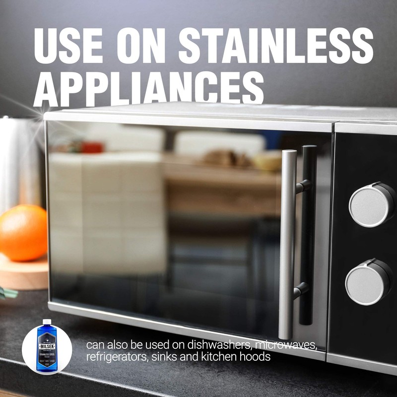 Milsek Stainless Steel Cleaner - Multipurpose Cleaning Supplies for Home