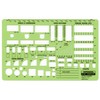 Rapidesign Office Planner Template, 1/4 Inch Scale, 1 Each (R707)