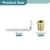 sourcing map 40Pcs 1/4"-20x19/32" Threaded Inserts Nuts, Zinc Alloy Hex