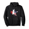 Maple Leaf USA American Flag Canada Pullover Hoodie