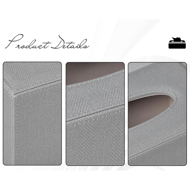 Colylan Tissue Box Cover Rectangular Tissue Box Holder for Bathroom