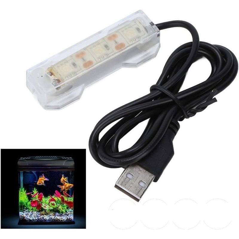 JIzian Small Aquarium Led Light, Multicolor Led Fish Tank for