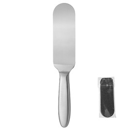 VOANZO Stainless Steel Foot File Set with 10 Foot Scrubbers, Double Sided Pedicure Foot Rasp, Professional Skin Remover for Bath and Pedicure