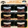 APONUO Solar Post Cap Lights Outdoor, 3 CCT& 2 Brightness
