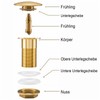 Universal Drain Fitting for Sink and Washbasin, Modern Pop-Up Click