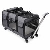 Rolling Pet Carrier with Wheels for Cats & Dogs, Foldable