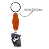 MONKIMAU Owl Key Fob Decorative Figure Made of Leather