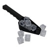 Slotted Ice Scoop 10 oz, Black Plastic, Plastic Scoop, Ice