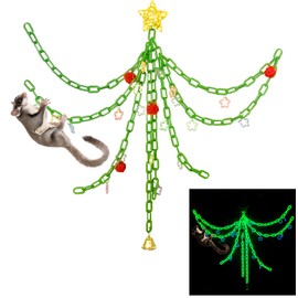 Sugar Glider Toys,Sugar Glider Hanging Climbing Toys,Glow in the Dark Sugar Glider Swing Toys,Sugar Glider Hamster Rats Toys,For Climbing,Exercising,Jungle Exploration Sugar Glider Cage Accessories
