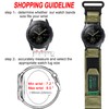 HEMSUT Wide Nylon Hook & Loop Watch Band with Metal