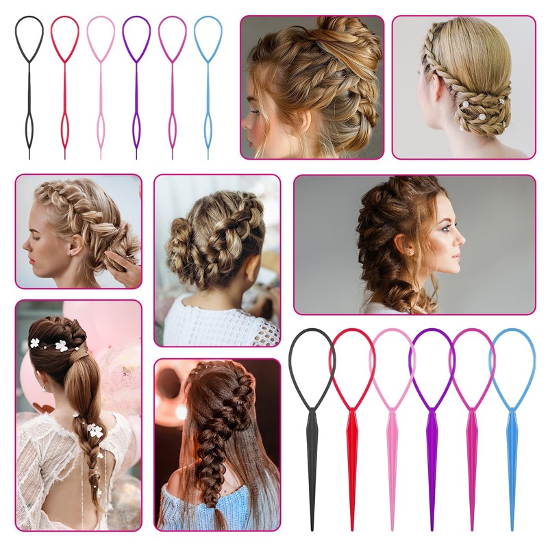 12 Pack Hair Tool Set Hair Loop Styling Tool Set
