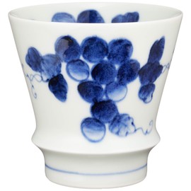 Arita Ware 95382 Supreme Shochu Glass Grape Tumbler, Capacity Approx. 9.5 fl oz (280 ml), Ceramic, Microwave, Dishwasher Safe, Made in Japan