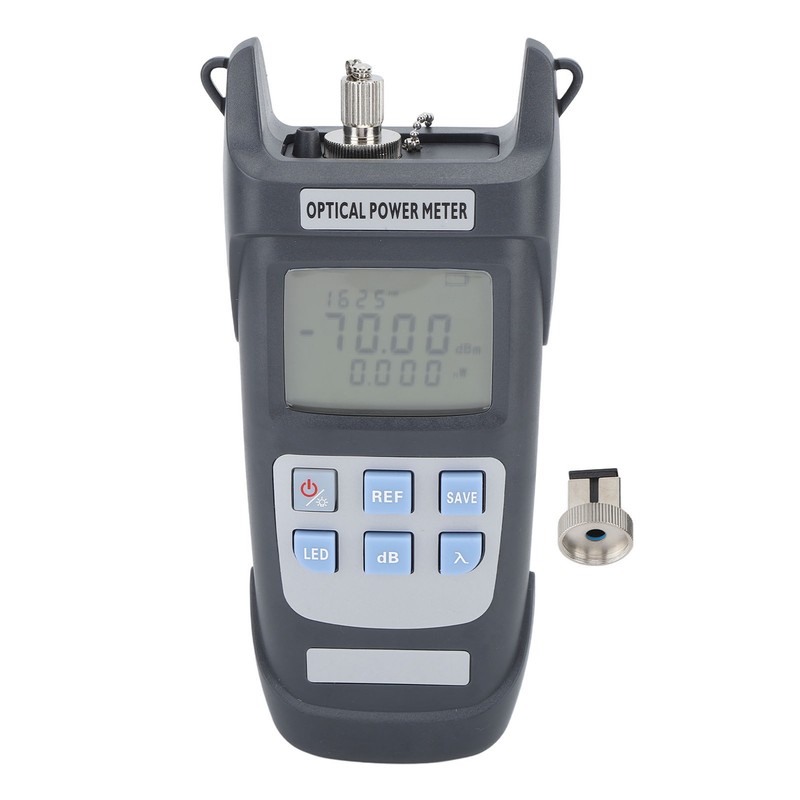 Optical Power Meter Optic Fiber Attenuation Tester with LED Lamp