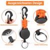 Selizo Extendable Key Ring, 3 Pieces Lanyard Extendable ID Card