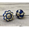 ARTISNO Blue & White Ceramic Knobs Kitchen Cabinet Drawer Knobs