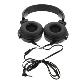 SEWACC 1pc Stereo Noise Reduction Headset Lightweight Head Mounted Headphones with Comfortable Design for Computer and Laptop Use Fashionable Black Earphones