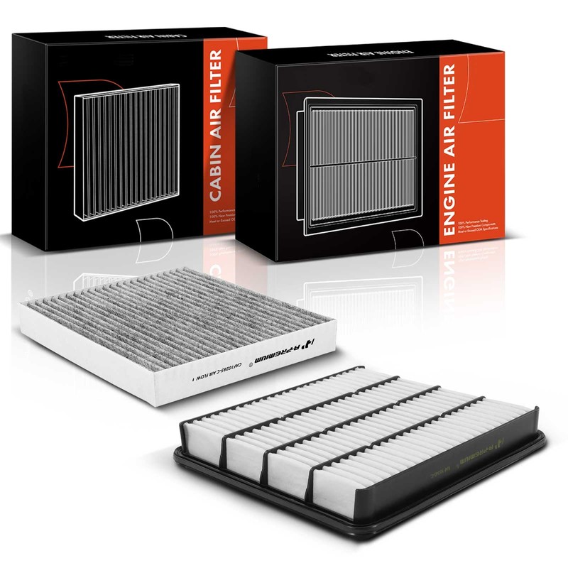 A-Premium 2-PC Engine & Cabin Air Filter with Activated Carbon