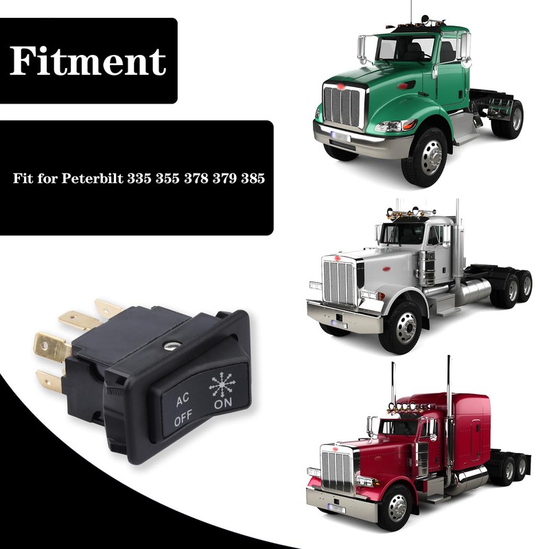 GYUPTRK Air Condition Rocker Switch Fit for Peterbilt 335 355