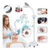 Lámpara Lupa Pedestal Luz Led 5x Para Spa Estetica Belleza