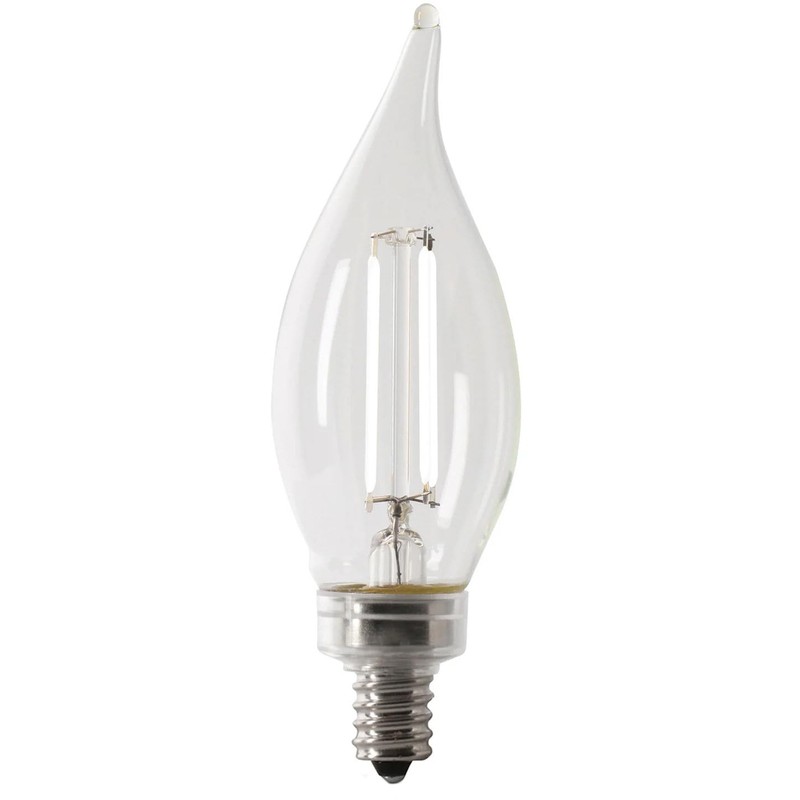 Feit Electric BPCFC40950CAWFIL/4 Daylight Flame Tip Exposed White Filament LED