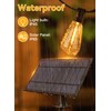 Ollny 25+2 LEDs ST38 Solar String Lights for Outside, 50