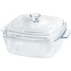 1.2L Tempered Glass Casserole Dish for Oven with Lid, Small