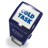 1 Cold Task Pre-inked Stamper Blue Ink Ready To Use