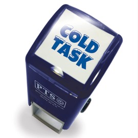 1 Cold Task Pre-inked Stamper Blue Ink Ready To Use 25mm Primary Teaching Services