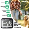 NESKLA 3D Pedometer for Walking, Simple Step Counter with Large