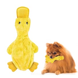 Tails and Treasures Dog Toy: Stuffed Duck with Soft Squeaker for Puppies and Senior Pets, Interactive Dog Toys for Boredom, Cute Stuffed Toys for Indoor Fun and Enrichment, Durable Design