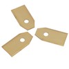 45pcs Robot Mower Blades Replacement Golden Stainless Steel Garden Mowing