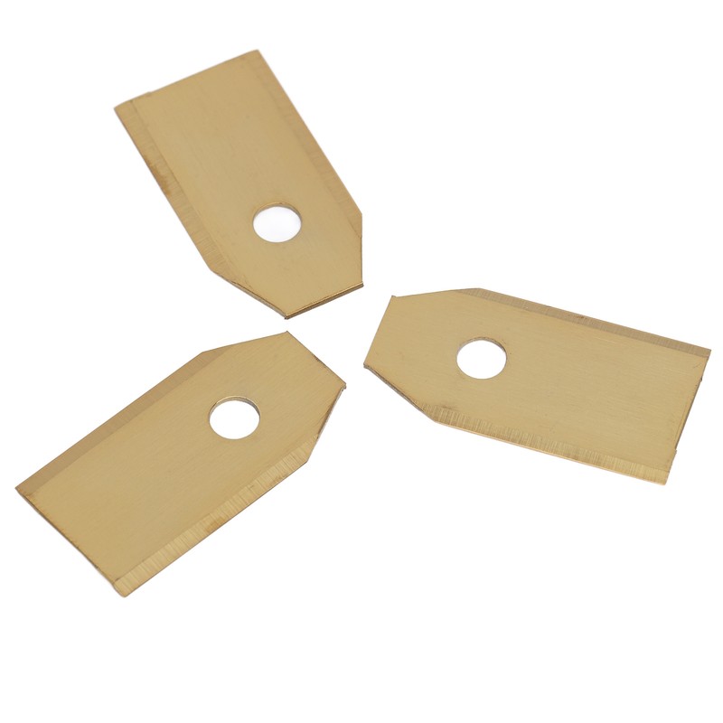 45pcs Robot Mower Blades Replacement Golden Stainless Steel Garden Mowing
