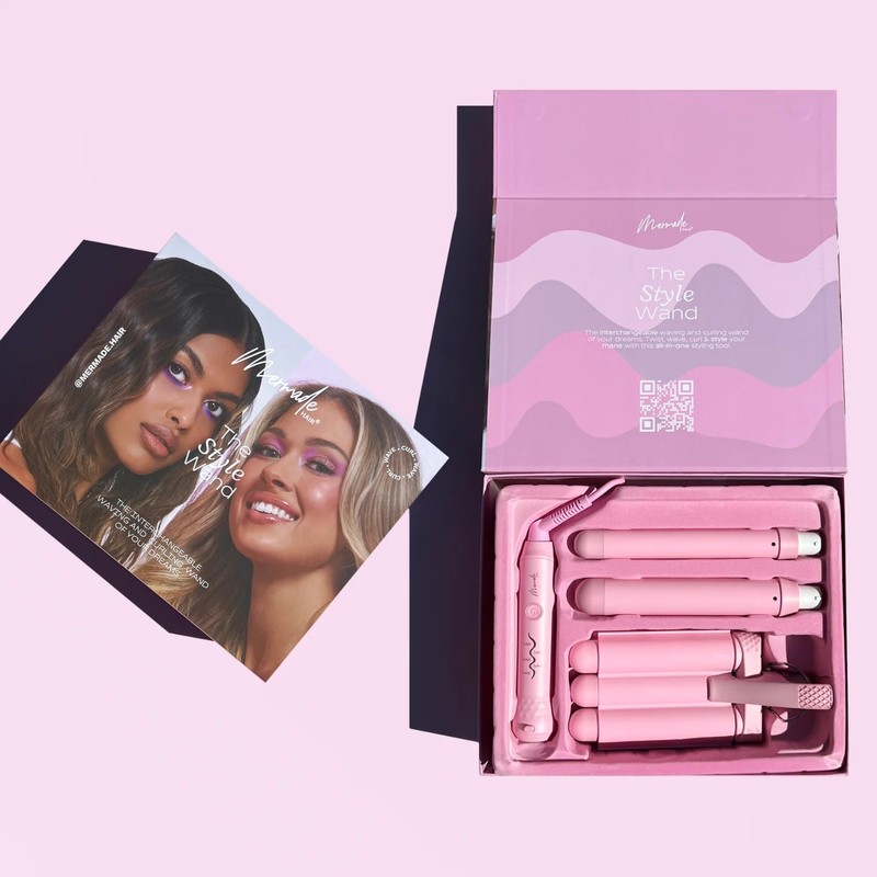 Mermade Hair Style Wand - Pink