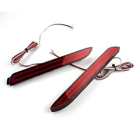 WIQIMIYI Red LED Rear Bumper Reflectors Turn Signal Tail Light for Toyota Camry Matrix Sienna Reiz RAV4 Venza Avalon Fortuner Lexus RC250 RC350 IS-F GX470 RX300