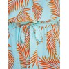 CUPSHE Women's Romper Tropical Flutter Sleeve Boho Overall V Neck