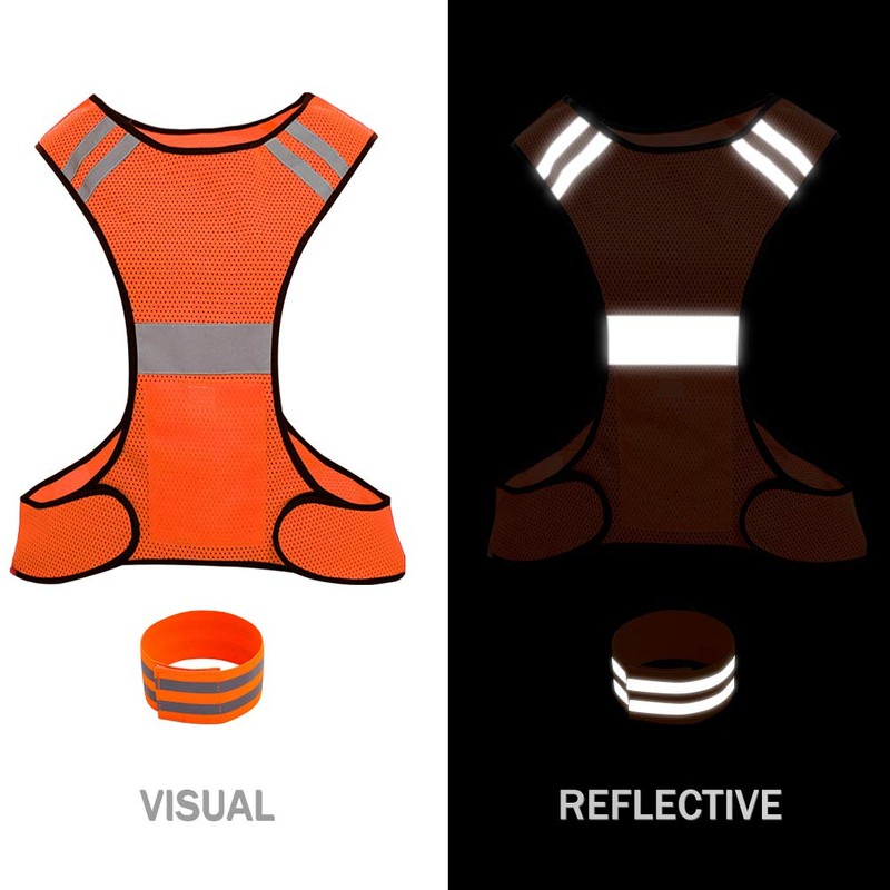 Biqing Hi Vis Vest Reflective Running Vest High Visibility Vest