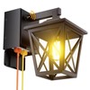 Ehaho Porch Lights with Outlet, Dusk to Dawn Outdoor with