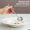 Kyraton Soup Spoons 12 Pieces, Stainless Steel Round Stainless Steel