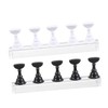 WOONEKY 2sets Nail Art Tool Set Manicure Practice Rack Magnetic