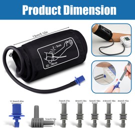 Blood Pressure Cuff, 8.7''-14.2'' (22-36cm) Replacement Cuff for Arm with 7 Connectors, Blood Pressure Cuff for Home Us
