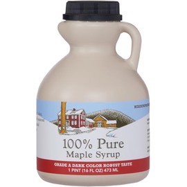 Hidden Springs Maple Dark Pint 100% Pure Maple Syrup USA/CAN, BPA-free Jug