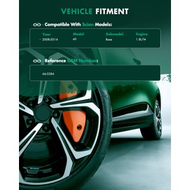 SCITOO Front CV Axle Shaft Assembly Compatible with 2008-2014 for Scion xD 4341052250,NCV69541,66-5284,665284