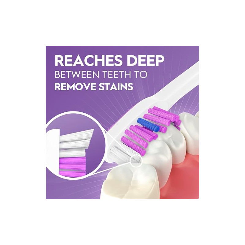Oral-B Cepillos de dientes manuales luminosos vívidos, suaves, 4 unidades