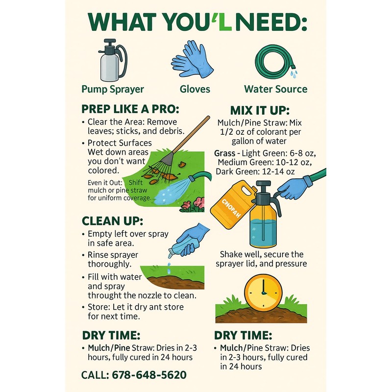 EnviroColor Cocoa Brown Mulch Dye – 32 oz Concentrate for