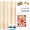 12 Pcs Needlepoint Stretcher Bars for Needlework, Including 16 in