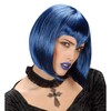 Gothic Cross Choker withBlack Gem Accessory for Fancy Dress