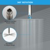 Lordear Rain Shower Head 10 Inch Square Waterfall Shower Head