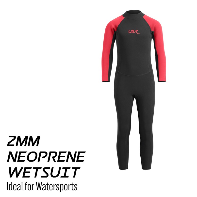 Urban Beach 2mm Neoprene Wetsuit, Kids Full Length Summer Wetsuit